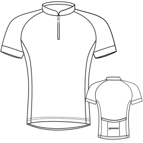 Fashion sewing patterns for MEN T-Shirts Cycling Jerseys 3012